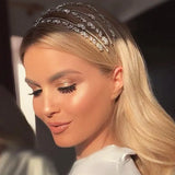 Wedding Zircon Crystal Tiara Headdress Bride Hair Band