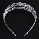 Wedding Zircon Crystal Tiara Headdress Bride Hair Band