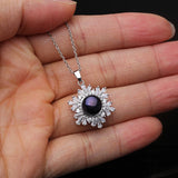 Natural Pearl Pendant Sterling Silver Necklace