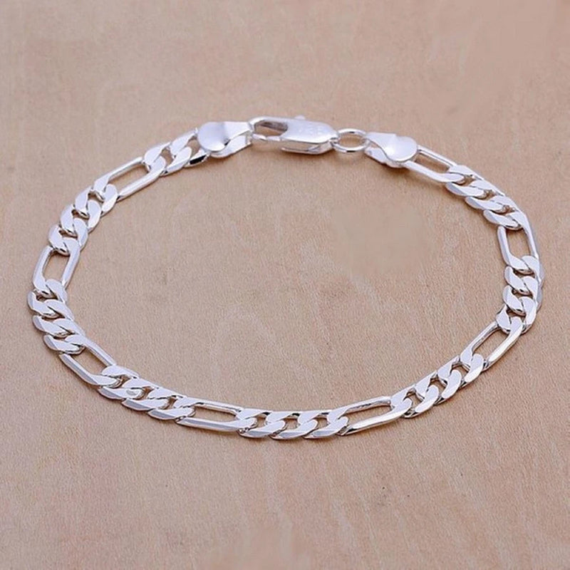 925 Silver 6MM Chain Bracelet