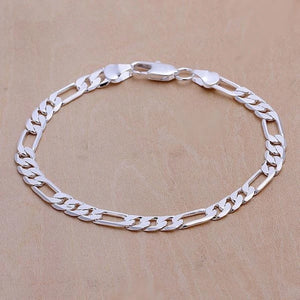 925 Sterling Silver 6MM Chain Bracelet