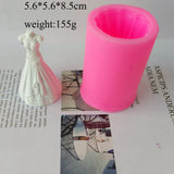 Wedding Dress Silicone Candle Mold DIY Home Decor Craft