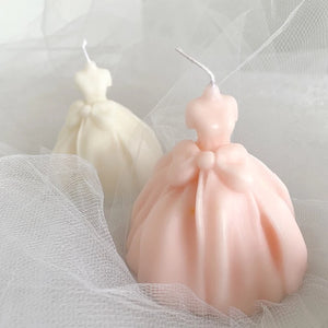 Wedding Dress Silicone Candle Mold DIY Home Decor Craft