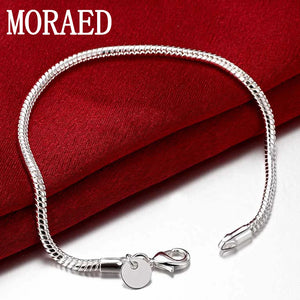 925 Silver Snake Chain Bracelet for Wedding Party