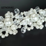 Wedding Pearl Headband Hair Accessories Tiara Bridal Headpiece Hair Vine