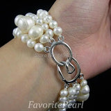 5.0-11.5mm Freshwater Pearl Bracelet - 7.5 Inches