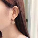 Real Diamond 18K Yellow Earrings for Women Round Hoop Earring