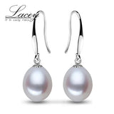 Real Freshwater Drop Earrings for Women, Natural Pearl Earrings