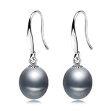 Real Freshwater Drop Earrings for Women, Natural Pearl Earrings