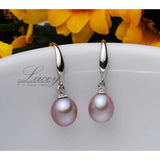 Real Freshwater Drop Earrings for Women, Natural Pearl Earrings