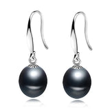 Real Freshwater Drop Earrings for Women, Natural Pearl Earrings