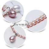 Real Freshwater Small Pearl Necklace for Women,Classic Natural Pearl Pendant