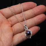Natural Freshwater Heart Pearl Necklace 925 Sterling Silver Pendant