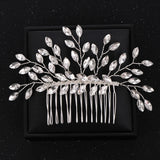 Rhinestone Wedding Hair Comb Bride Head Ornaments Hair Accessories