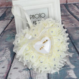 Heart Shape Wedding Ring Bearer Pillow