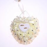 Heart Shape Wedding Ring Bearer Pillow