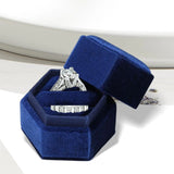 Wedding Ring Box Case with Detachable Lid