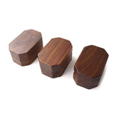 Wedding Ring Box Walnut Pair Ring Storage Octagon-shaped Wooden Box