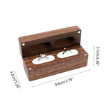 Walnut Wedding Ring Box Pair Storage Packaging Wooden Box