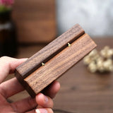 Walnut Wedding Ring Box Pair Storage Packaging Wooden Box