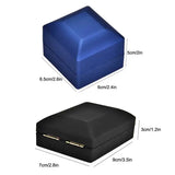 LED Light Wedding Ring Box Jewelry Pendant Holder Organizer Case