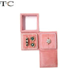 Velvet Jewelry Box for Woman Gift Rings Package Holder