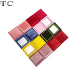 Velvet Jewelry Box for Woman Gift Rings Package Holder