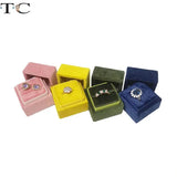 Velvet Jewelry Box for Woman Gift Rings Package Holder