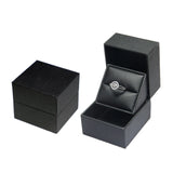 Wedding Ring Jewelry Box PU Leather Gift Proposal
