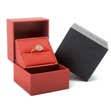 Wedding Ring Jewelry Box PU Leather Gift Proposal