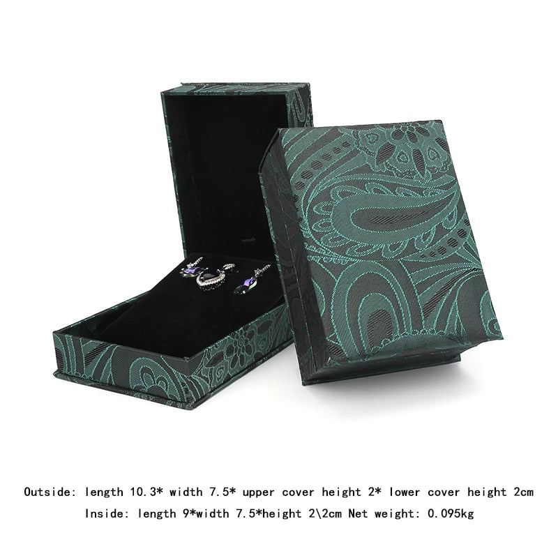 Silk Brocade Wedding Ring Jewelry Box