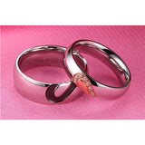 Wedding Ring Love Ring Anniversary Engagement Titanium Steel Jewelry