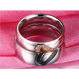 Wedding Ring Love Ring Anniversary Engagement Titanium Steel Jewelry