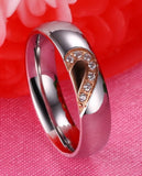 Wedding Ring Love Ring Anniversary Engagement Titanium Steel Jewelry