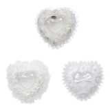 Heart Wedding Ring Pillow Gift Ring Box Pillow Cushion