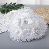 Heart Wedding Ring Pillow Gift Ring Box Pillow Cushion