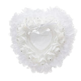 Heart Wedding Ring Pillow Gift Ring Box Pillow Cushion