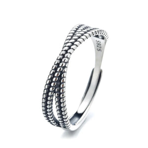 Retro Wedding Ring Cross Design Unique Girl Ring Holiday Gift