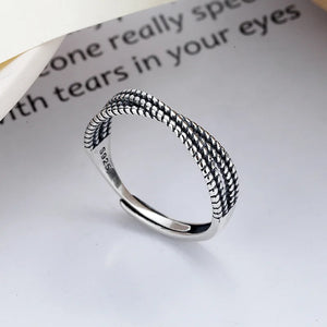 Retro Wedding Ring Cross Design Unique Girl Ring Holiday Gift