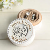 Personalized Wedding Rings Box for Ceremony