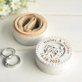 Personalized Wedding Rings Box for Ceremony