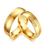 Stainless Steel Wedding Rings for Women Men Anniversary Band