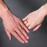 Stainless Steel Wedding Rings for Women Men Anniversary Band