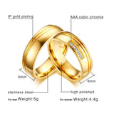 Stainless Steel Wedding Rings for Women Men Anniversary Band