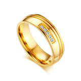 Stainless Steel Wedding Rings for Women Men Anniversary Band
