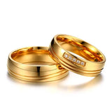 Stainless Steel Wedding Rings for Women Men Anniversary Band