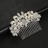 Wedding Rose Crystal Peals Hair Combs Bridal Clips Accessories