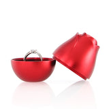 Wedding Rose Ring Box Jewelry Display Storage Case Velvet Lining