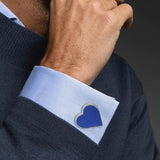 Heart Shaped Cufflinks Men Suit Wedding Jewelry