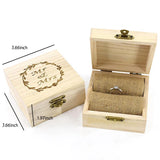 Rustic Wedding Ring Box Mr Mrs Letter Holder